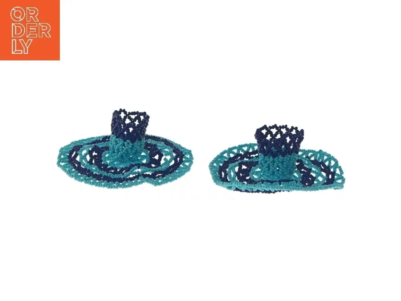 Billede 1 - Perle lysestager (str. Ø 10 cm)