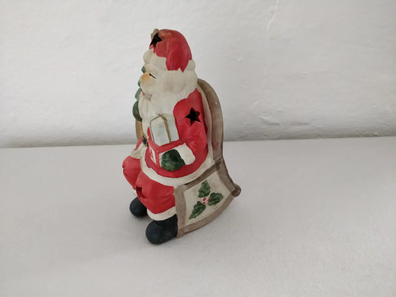 Billede 2 - Lanterne, julemand i gyngestol