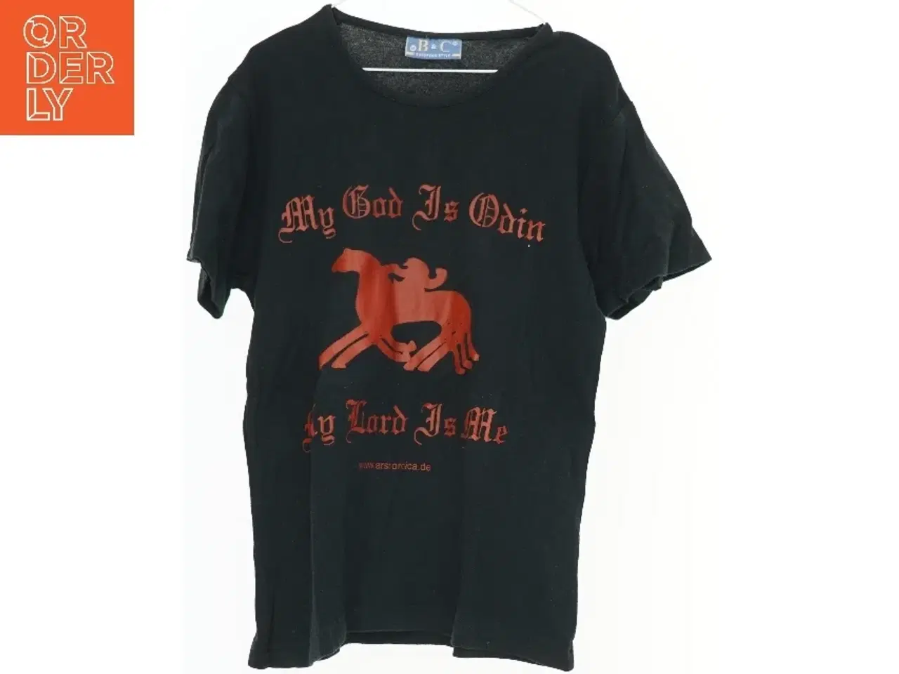 Billede 1 - Metal-shirt “My God is Odin, my Lord is me” (str. M)