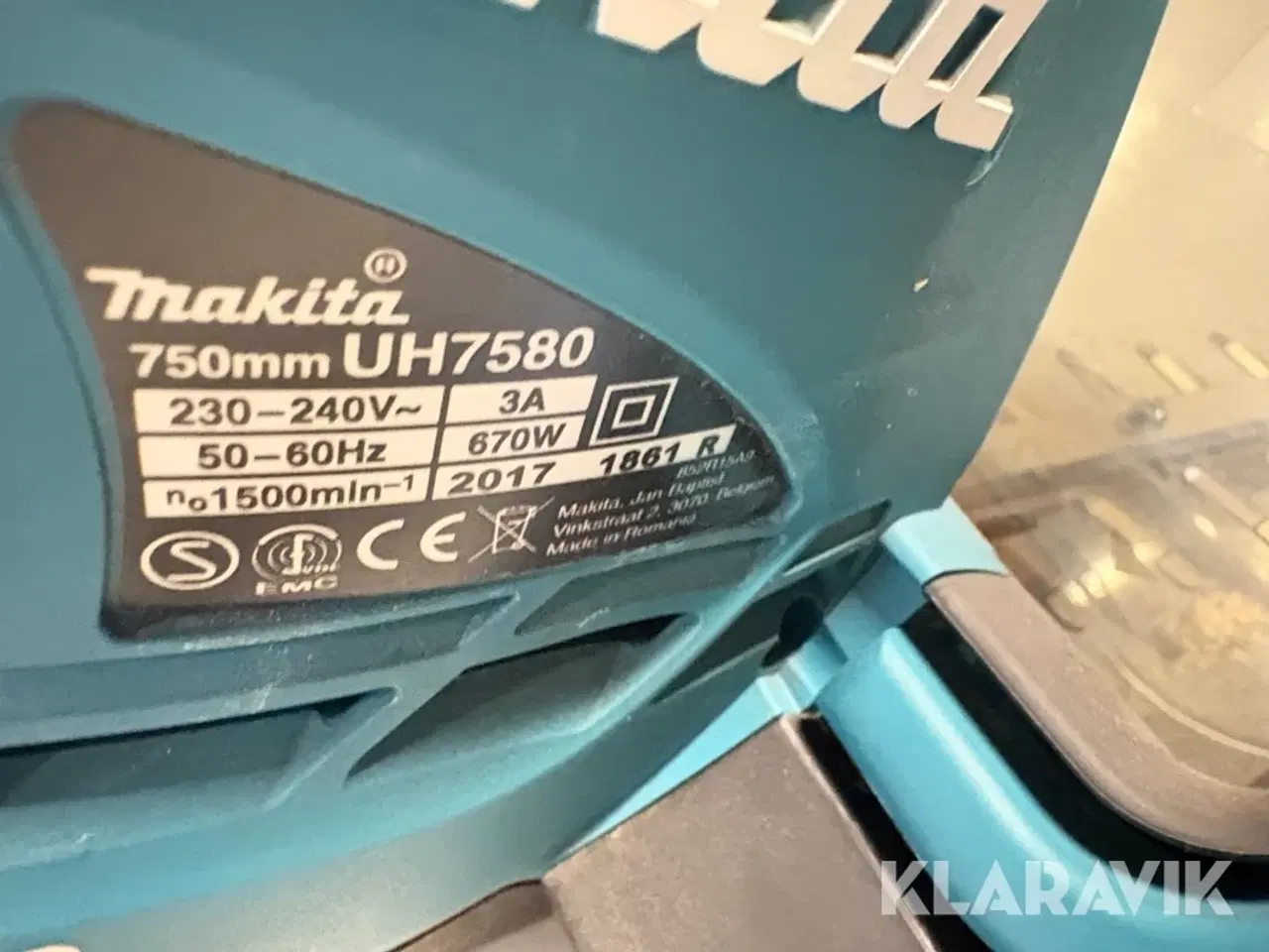 Billede 3 - Hækkeklipper Makita Uh7580