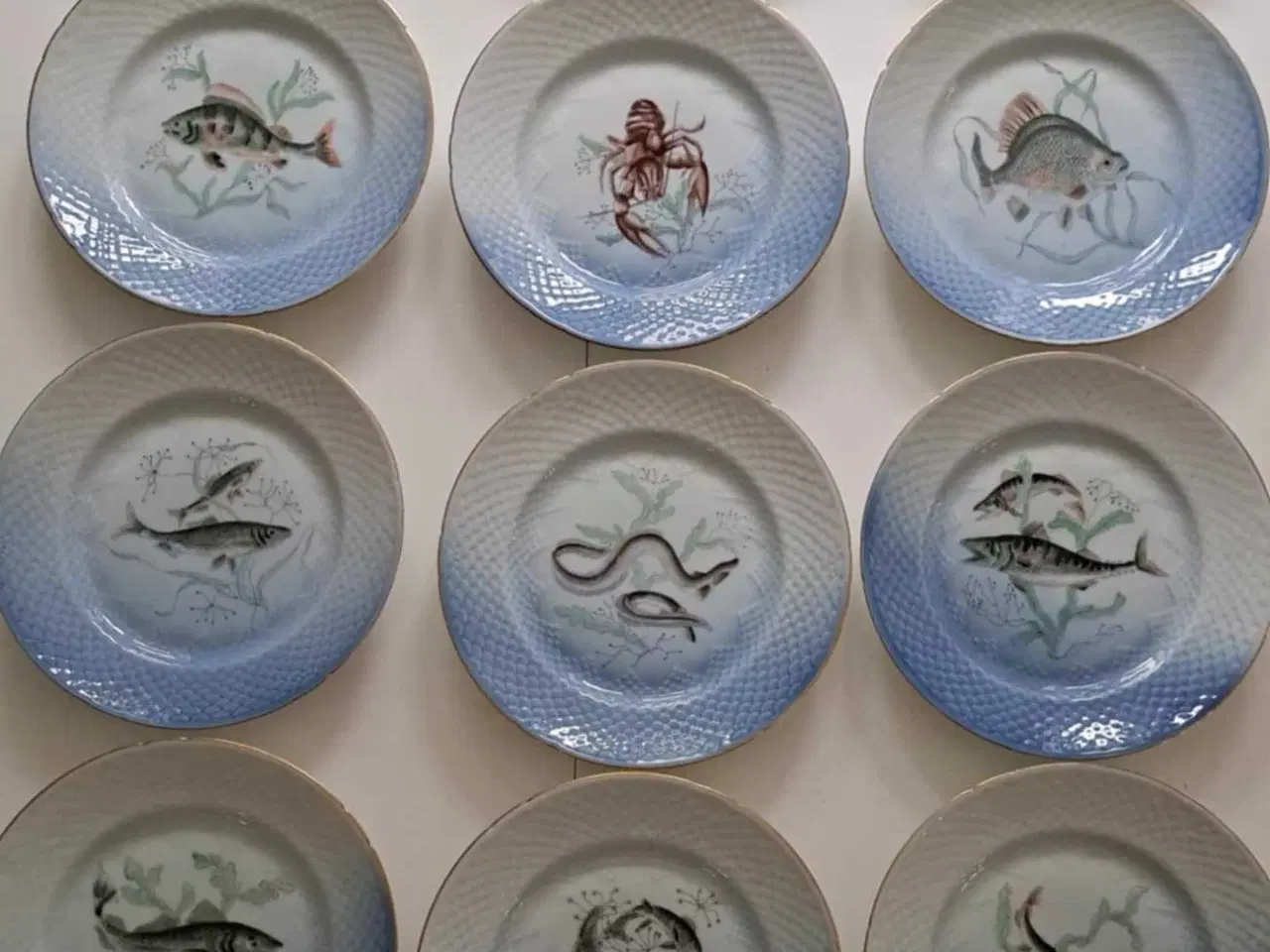 Billede 1 - Mågestel med fiskemotiver