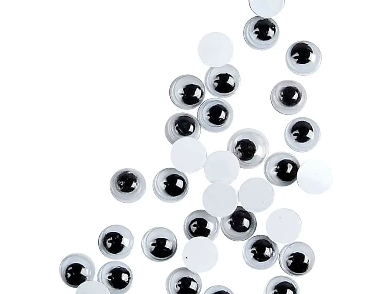 Billede 1 - Rulleøjne uden klæb, 6 mm - 1000 stk.