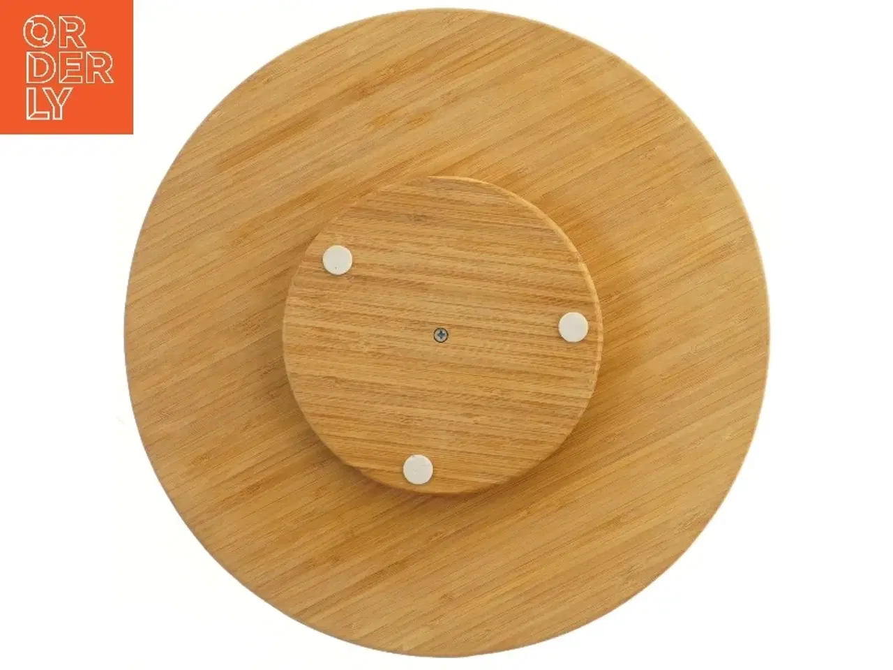 Billede 2 - Rund serveringsbræt i træ (str. Ø 35 cm)