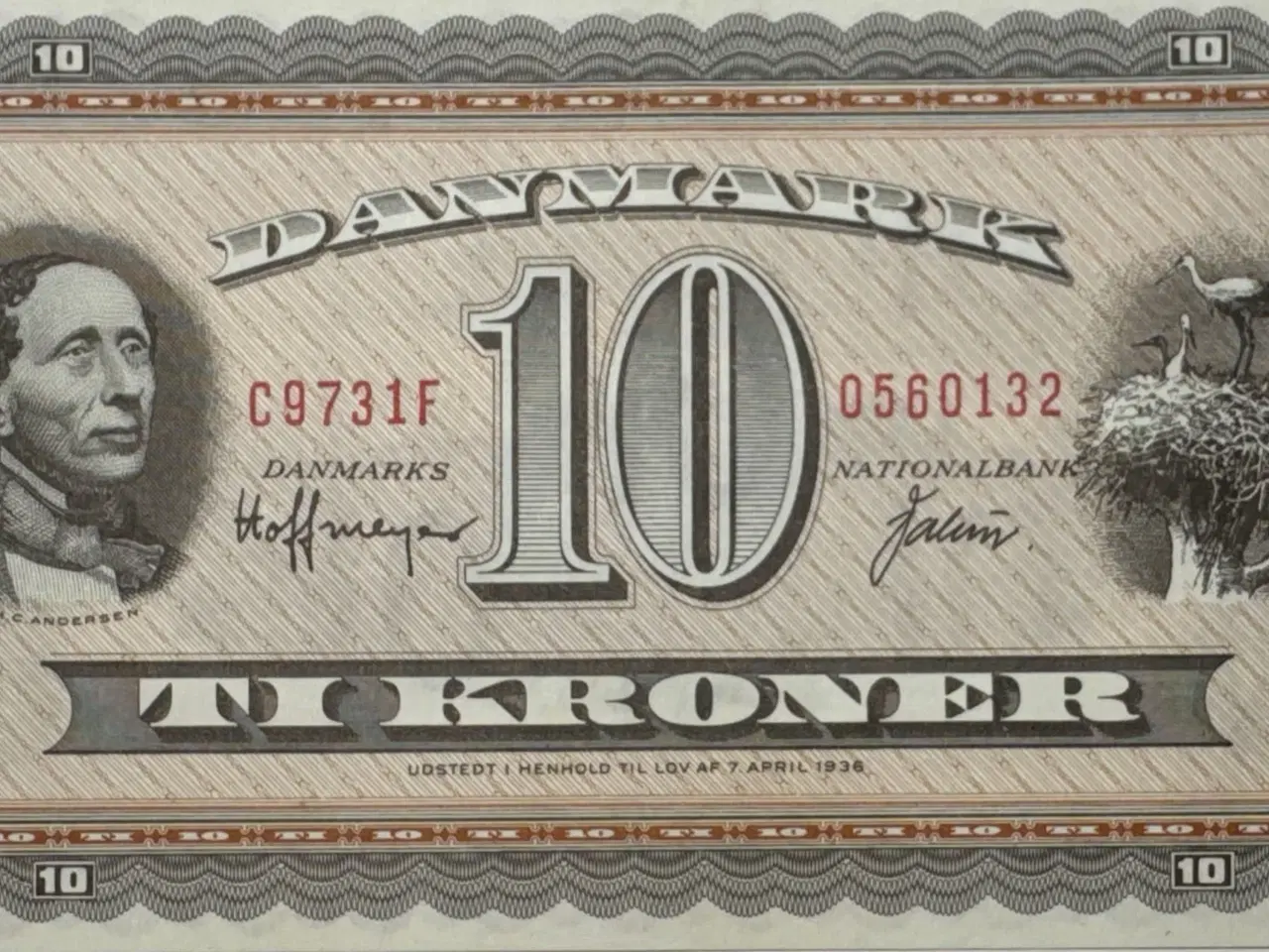 Billede 1 - 10 krone, 1973, Storken, C9, 0-01