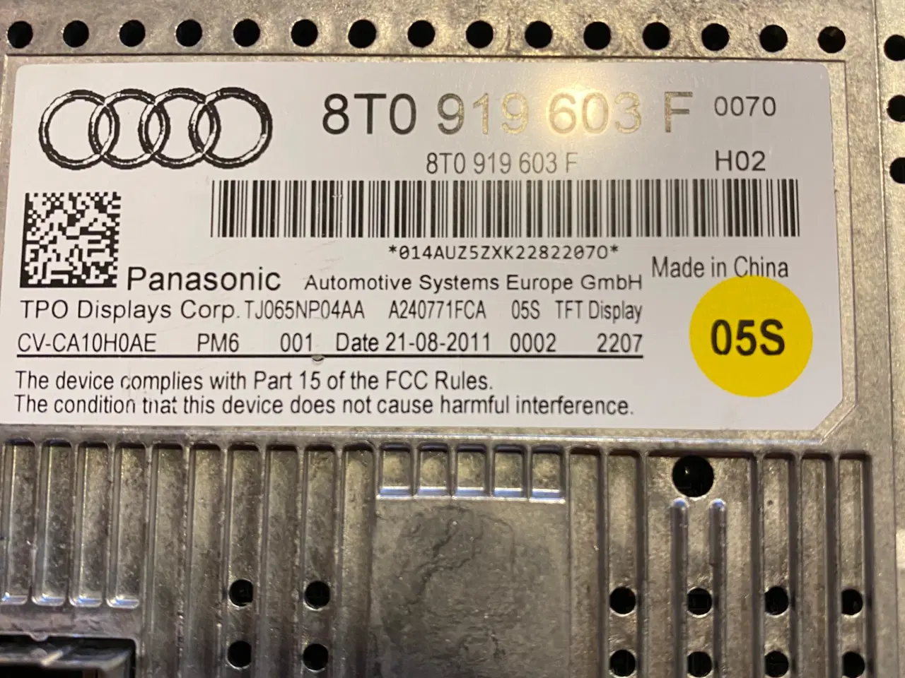 Billede 4 - Audi skærm MMI