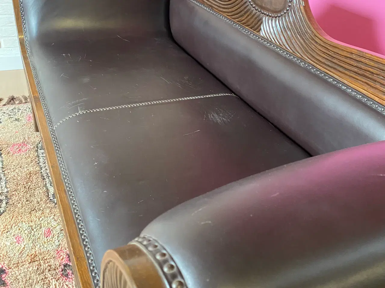 Billede 2 - Læder sofa 