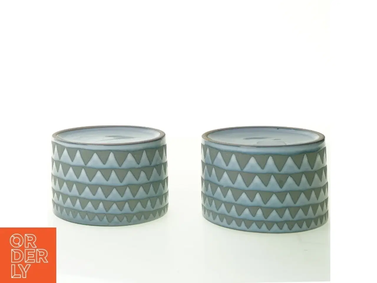 Billede 4 - Keramikskåle med smuk glasur (str. 11 x 7 cm)