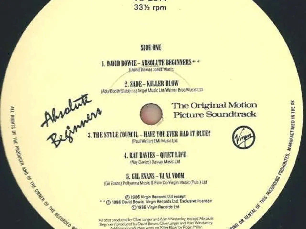 Billede 5 - Absolute Beginners - 2 LP soundtrack (1986) vinyl