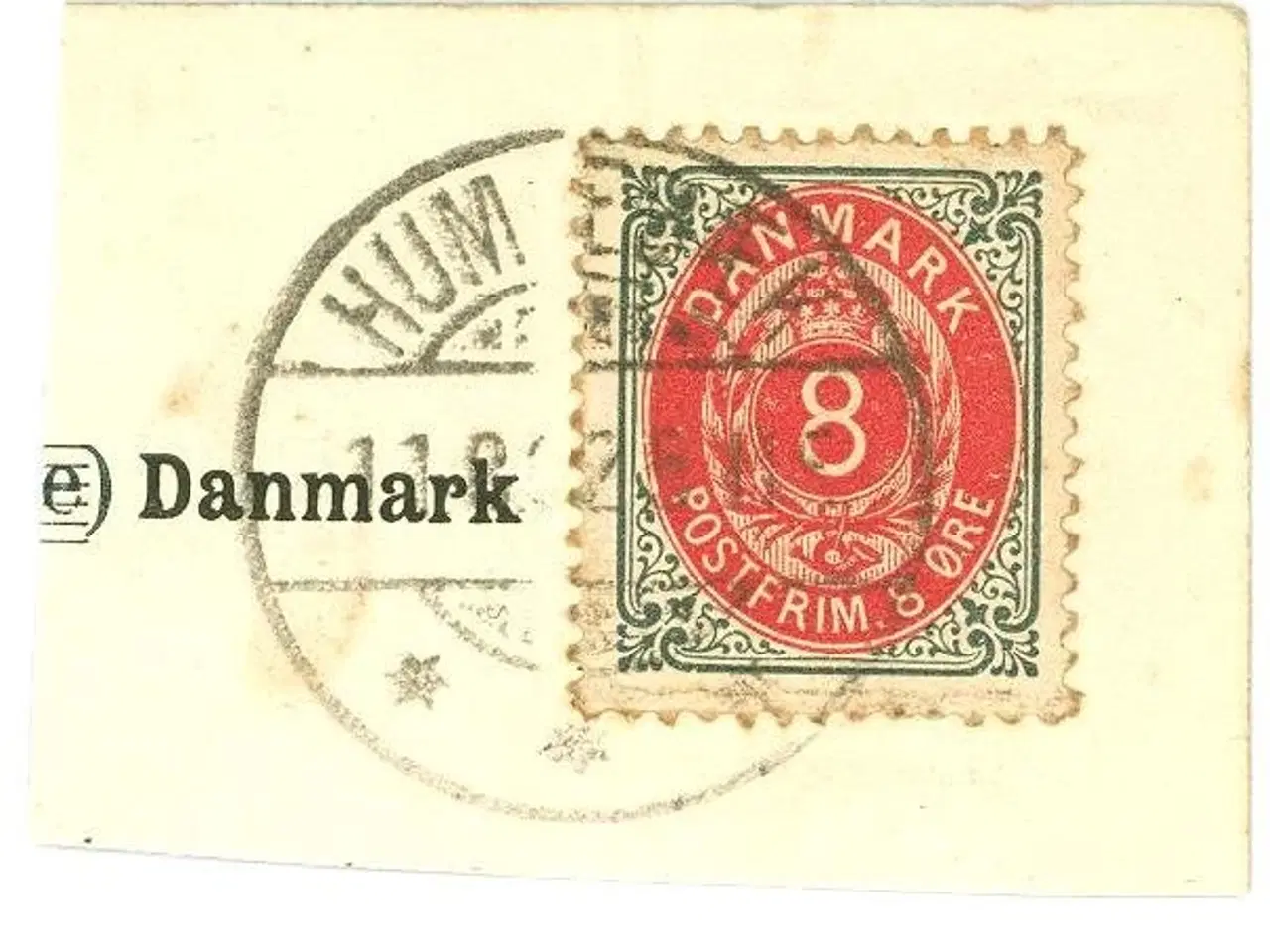 Billede 1 - Humlebæk, brotypestempel 1902