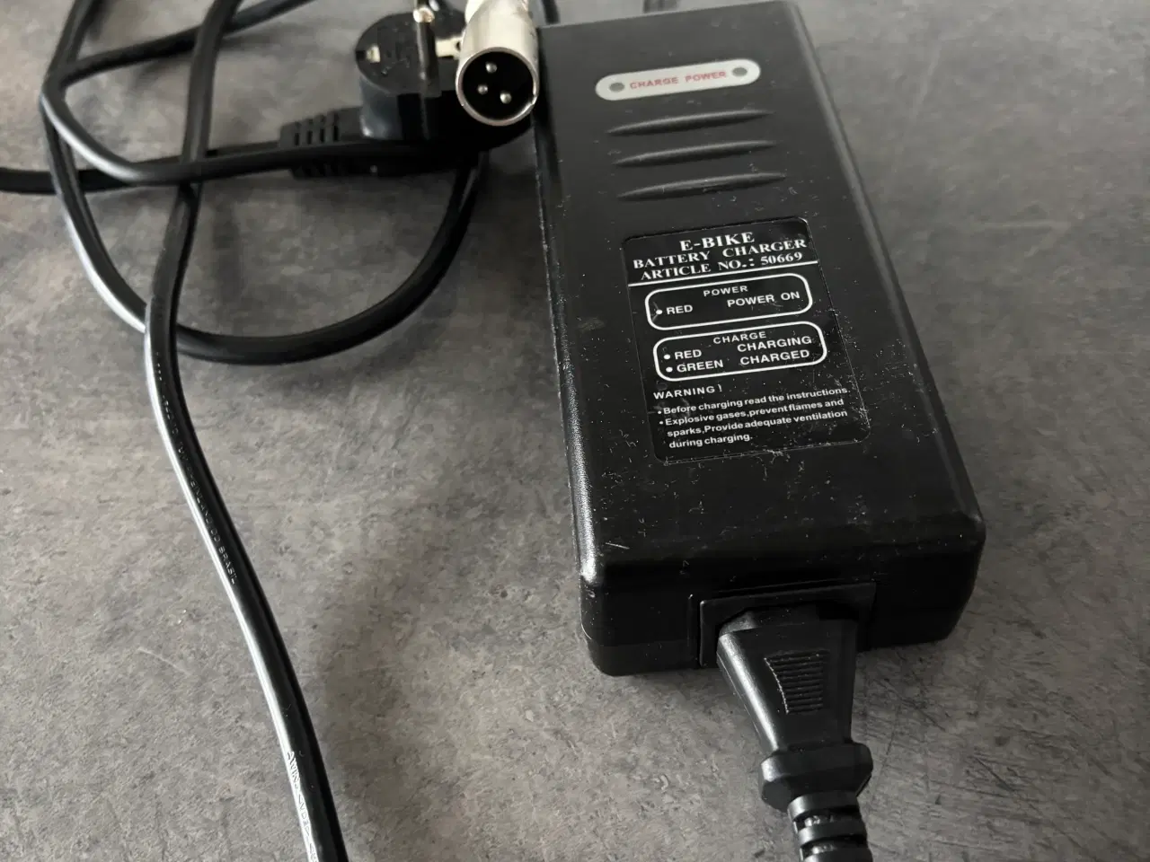 Billede 1 - Oplader til el cykel batteri 