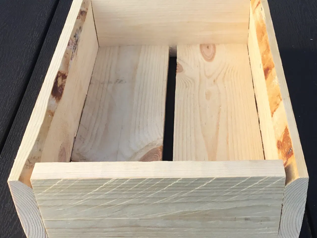 Billede 4 - Ny trækasse / træbakke  Råt fyrretræ 25 x 35 cm