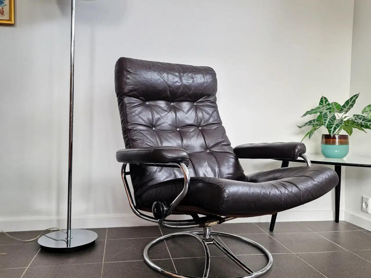 Billede 2 - Lækker norsk vintage "Stressless" lænestol. 