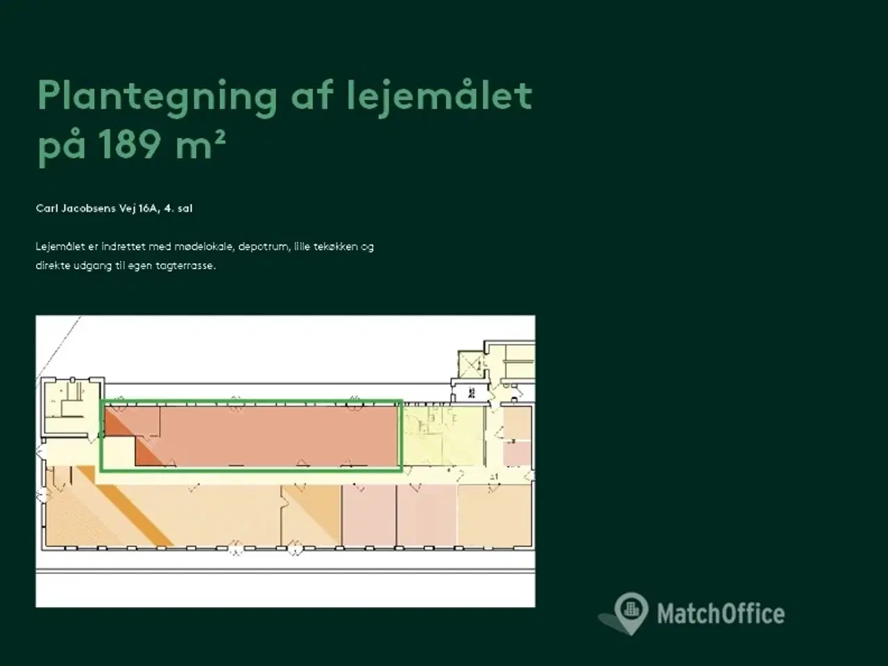Billede 12 - Attraktivt kontorlejemål på 189 m² med egen tagterrasse.