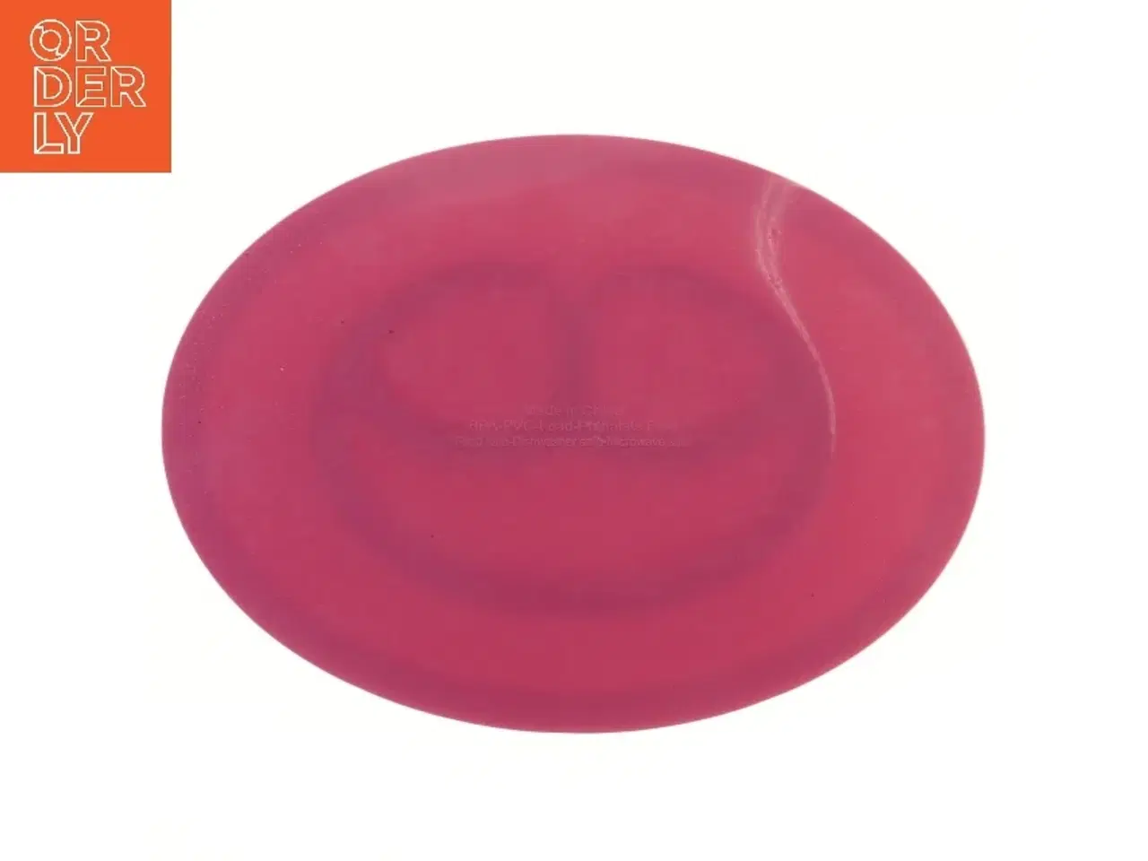 Billede 2 - Rund silikone tallerken med rum (str. 27 cm)