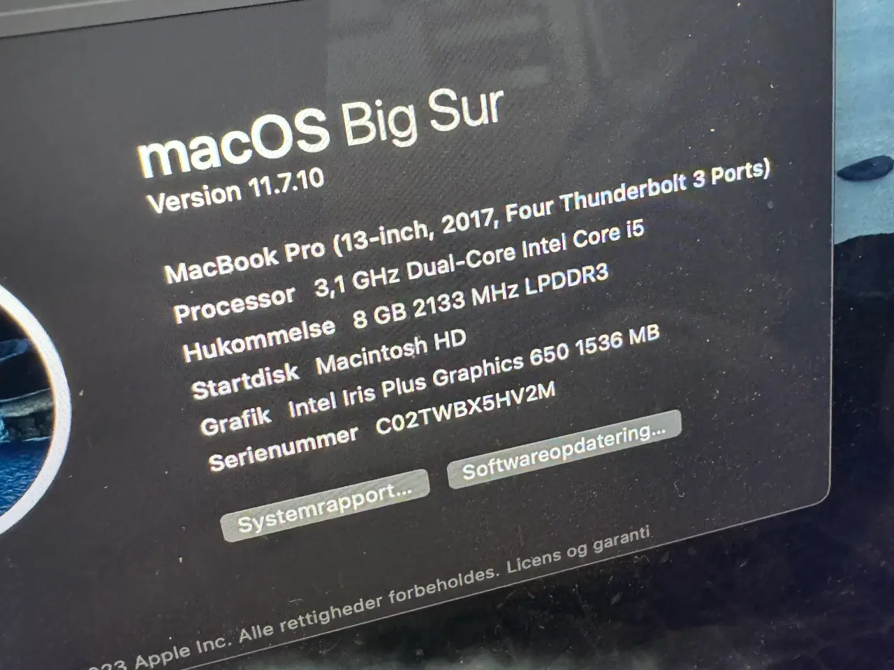 Billede 2 - MacBook Pro 2017 (A1706)