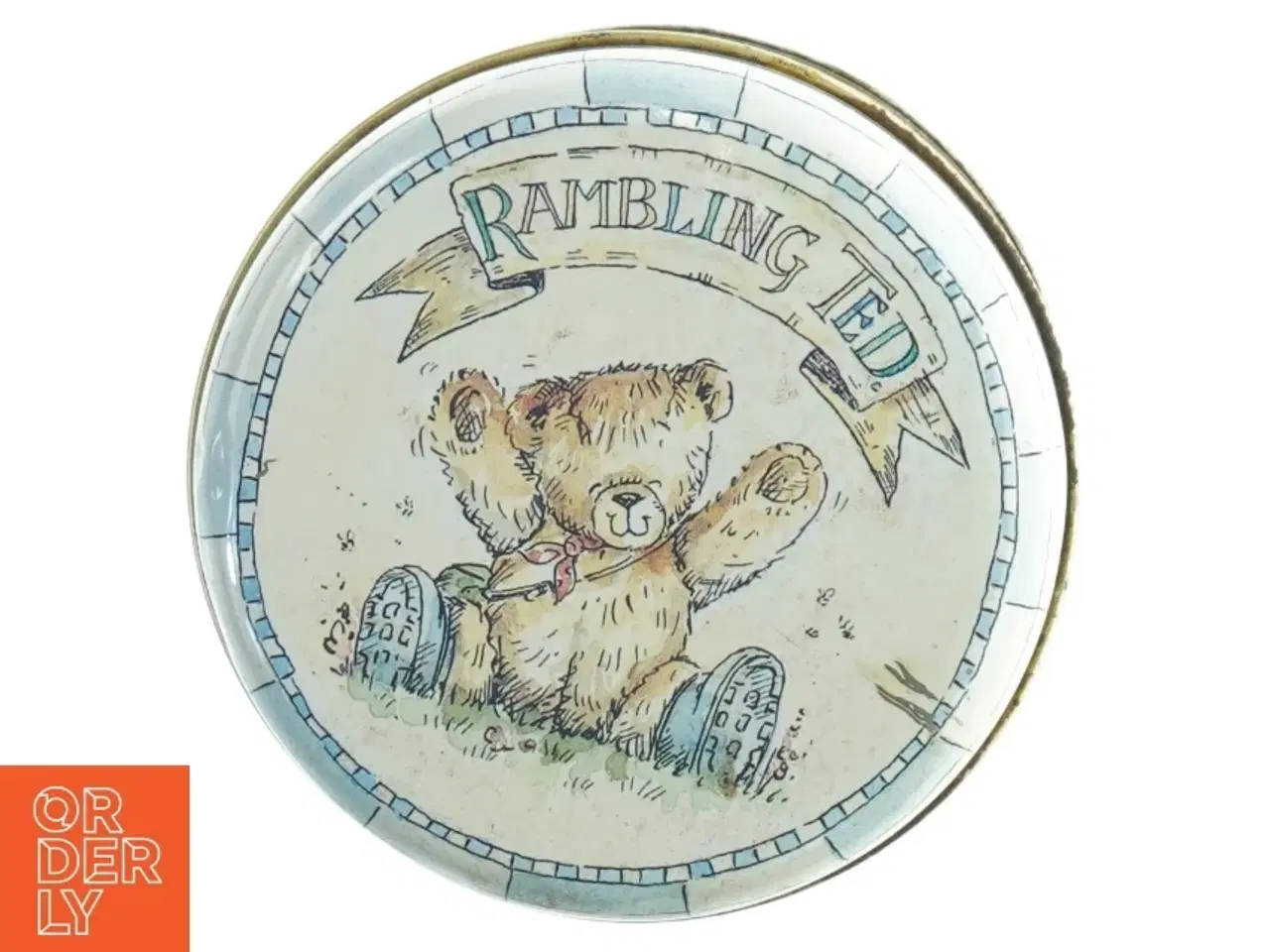 Billede 4 - Wedgwood Rambling Ted Metaldåse med bamsemotiv (str. Ø 11 cm)