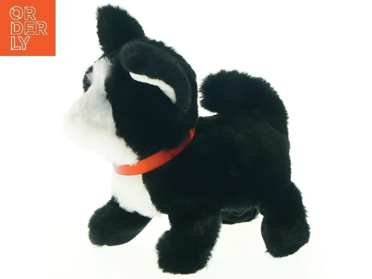 Billede 3 - Sort-hvid tøjkat med rødt halsbånd fra Happy Pets (str. Mængde. 19 cm)