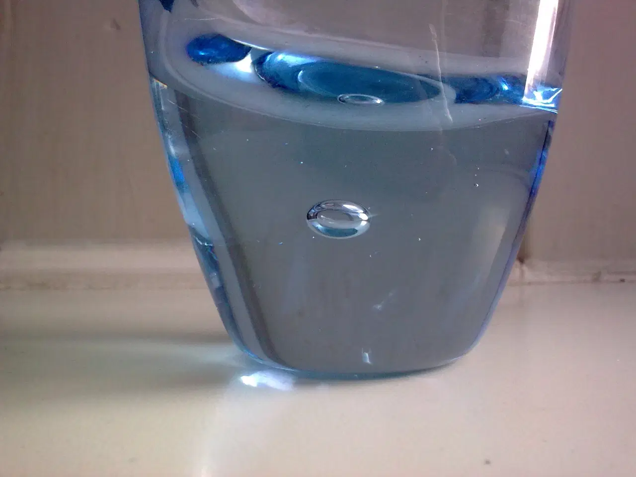 Billede 12 - Lyseblå glas retro +5 forskellige + luftbobler 