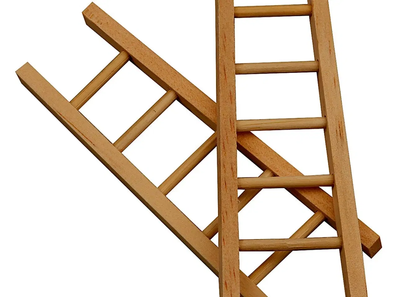 Billede 1 - Træstige 10x3,5 cm - 6 stk. til kreative projekter