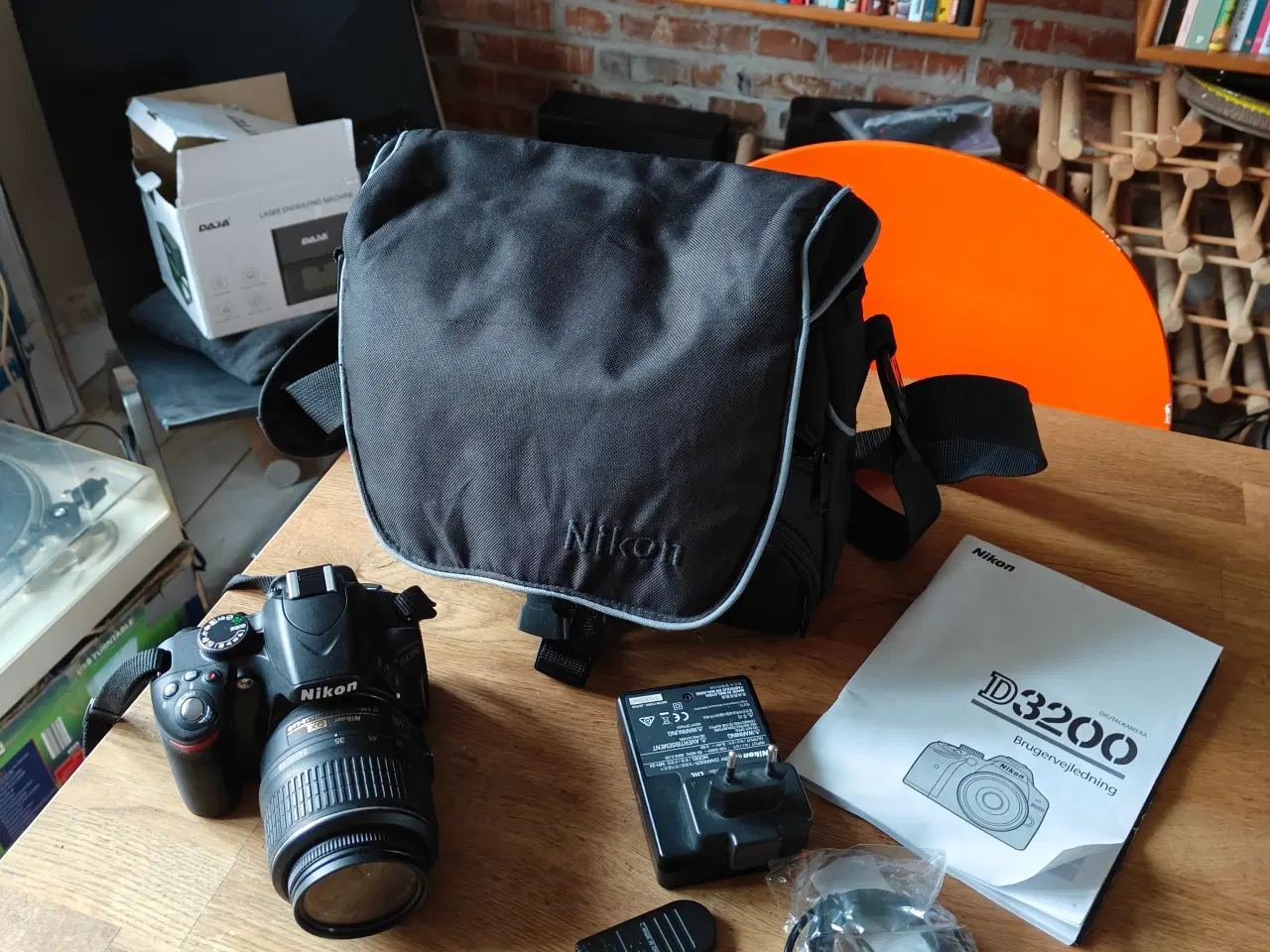 Billede 1 - Nikon D3200,64gb ram, 18-55mm VR objektiv 