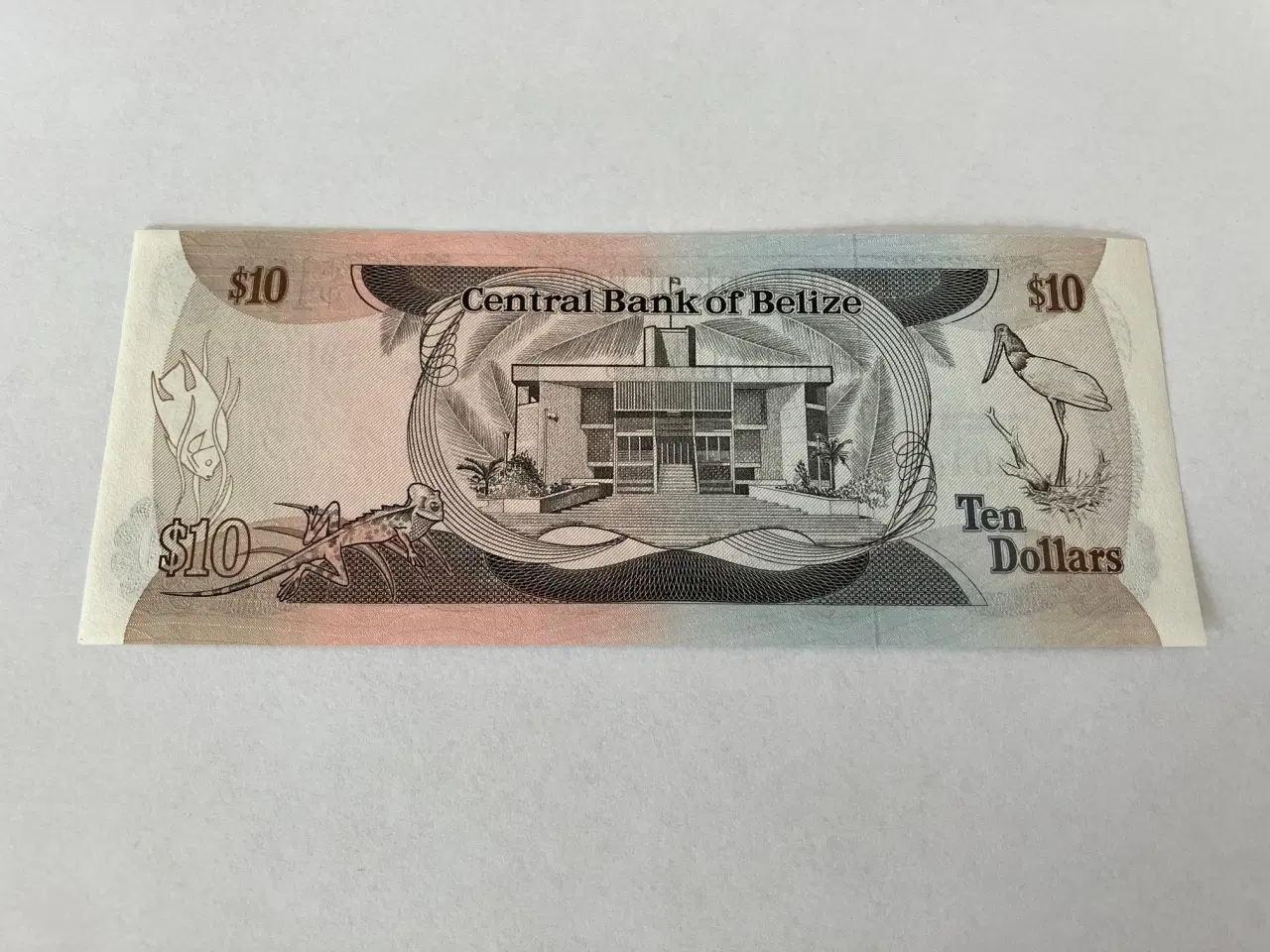 Billede 2 - 10 Dollars Belize 1983