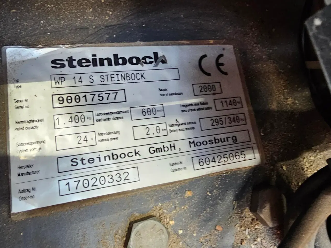 Billede 5 - Steinbock WP14s el-pallestabler – kun 422 timer