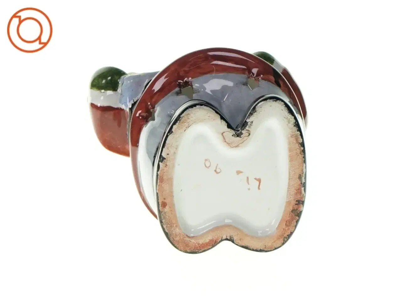 Billede 4 - Dekorativ julemandsfigur med lys fra Ukendt (str. LB 25x9cm)