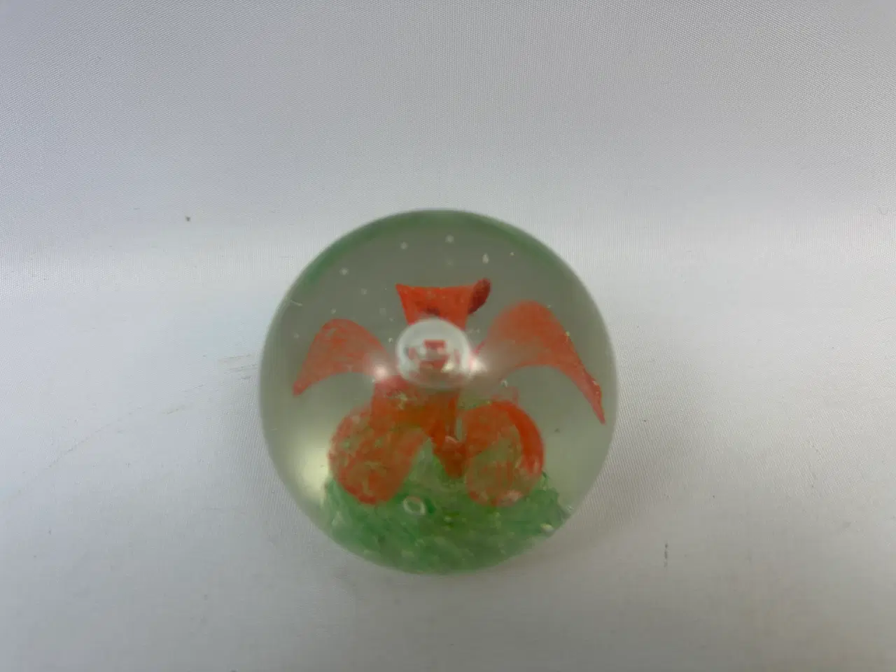 Billede 2 - Ældre brevpresse i glas