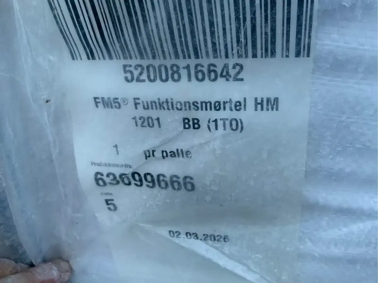 Billede 2 - Weber Funktionsmørtel FM5r HM1201 