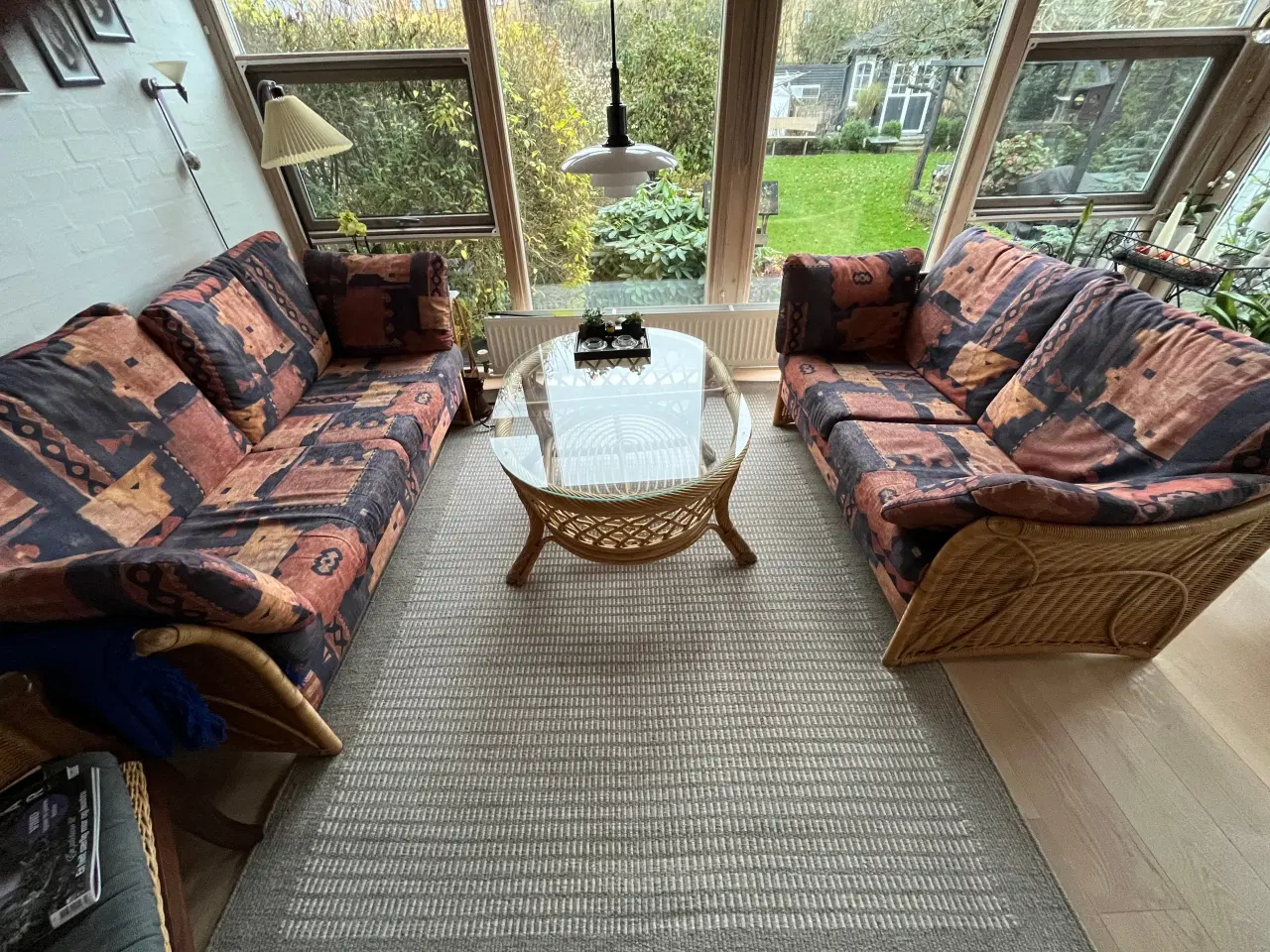 Billede 1 - Rattanmøbler  i 3 & 2 Sofaer og OvaltT Bord