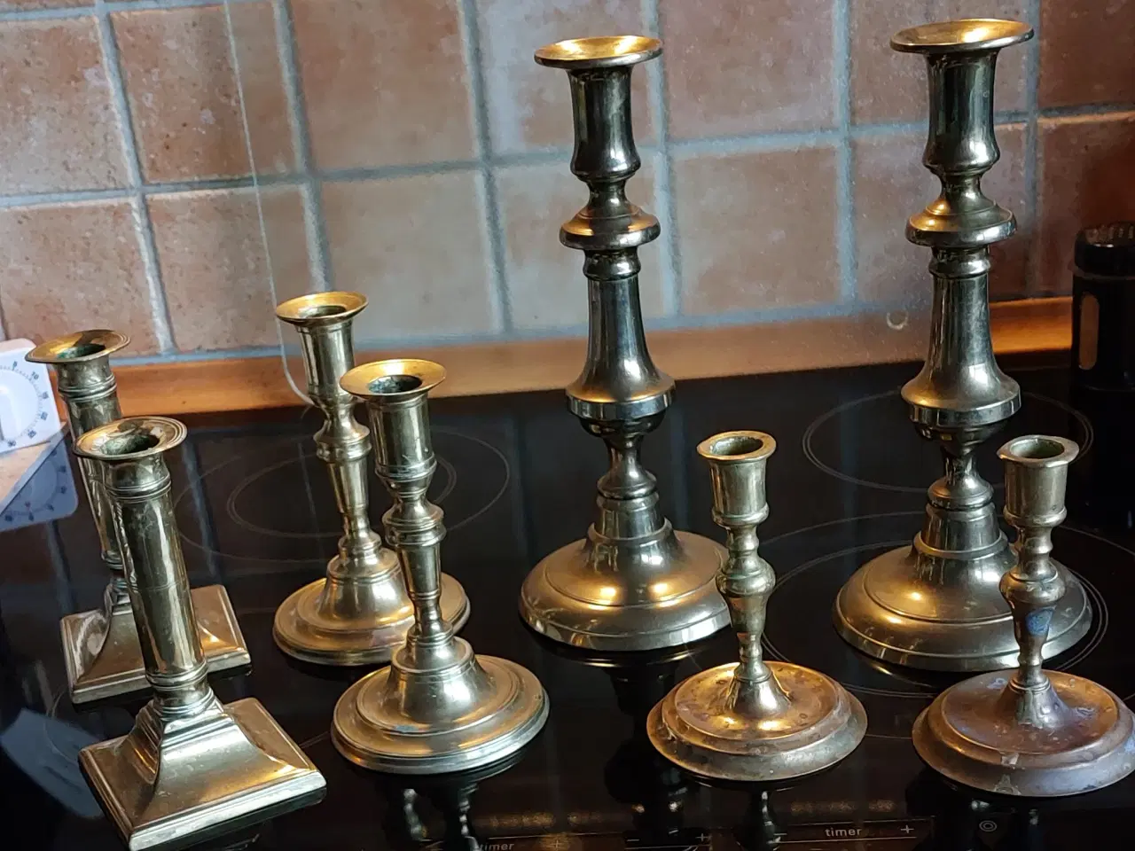 Billede 1 - ANTIKKE 1800 TALS LYSESTAGER - ( samlet pris !)