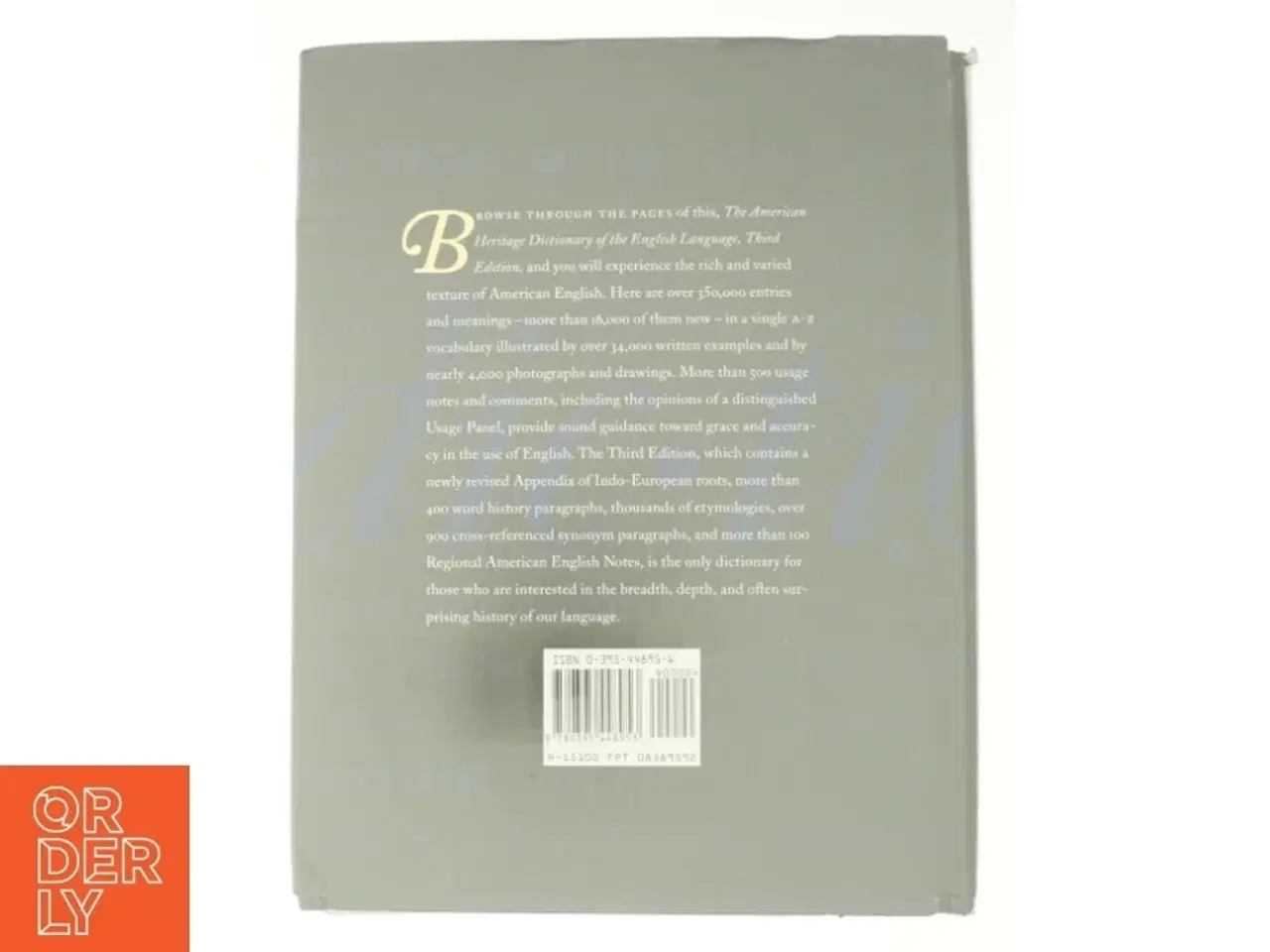 Billede 2 - The American Heritage Dictionary of the English Language af American Heritage Publishing Staff (Bog)