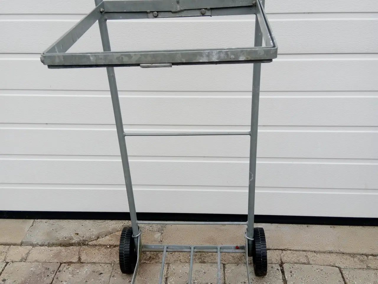 Billede 1 - Haveaffaldsvogn, sækkevogn galvaniseret