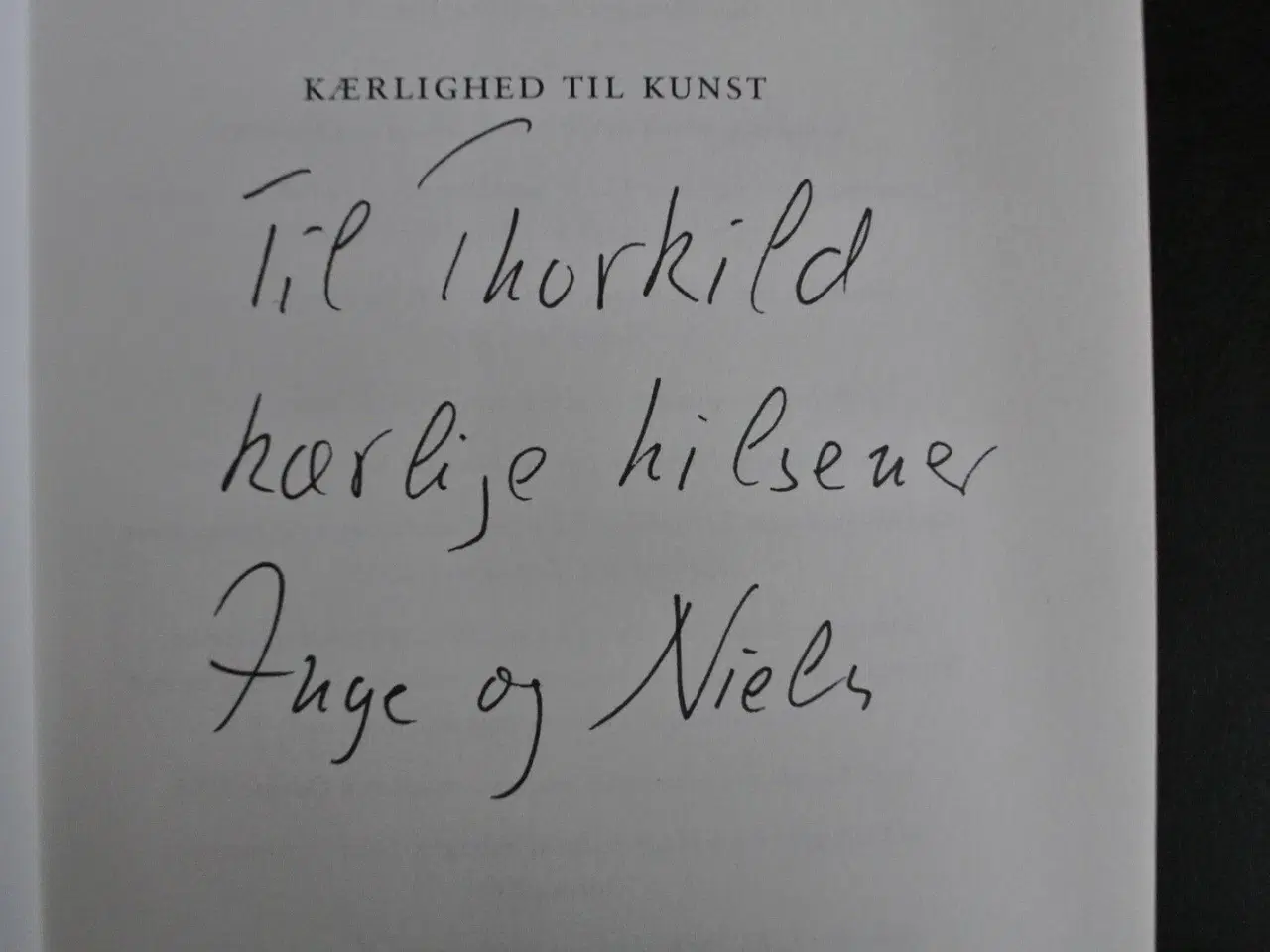 Billede 2 - kærlighed til kunst, af niels thomassen med dedika