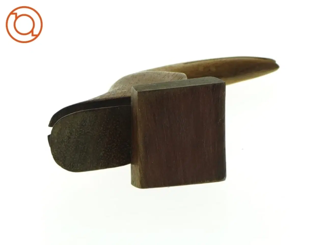 Billede 2 - Vintage Håndskåret Træ fugl Tukan (str. 12 x 11 cm)