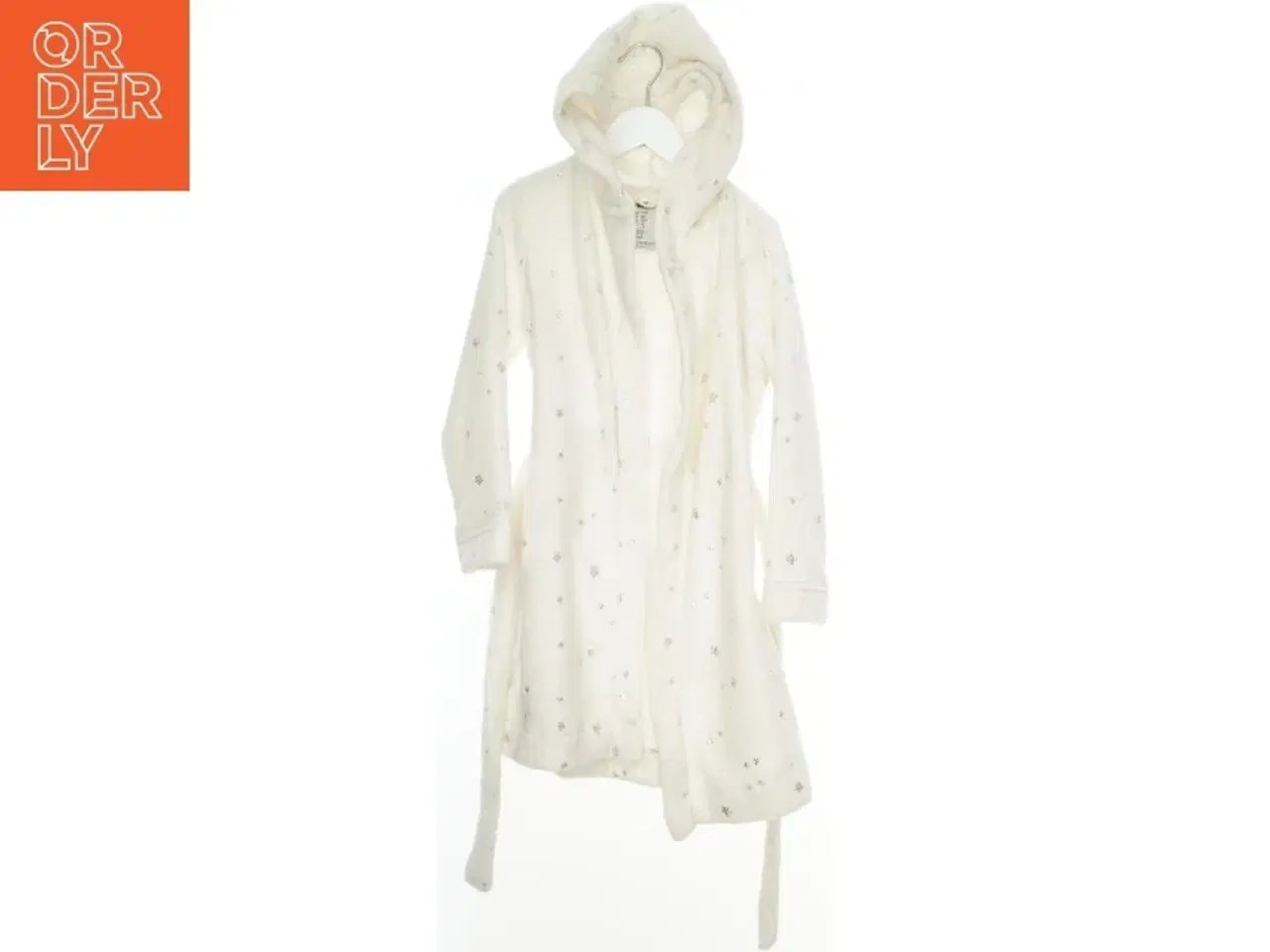 Billede 1 - Hvid badekåbe med hætte fra H&M (str. 128)