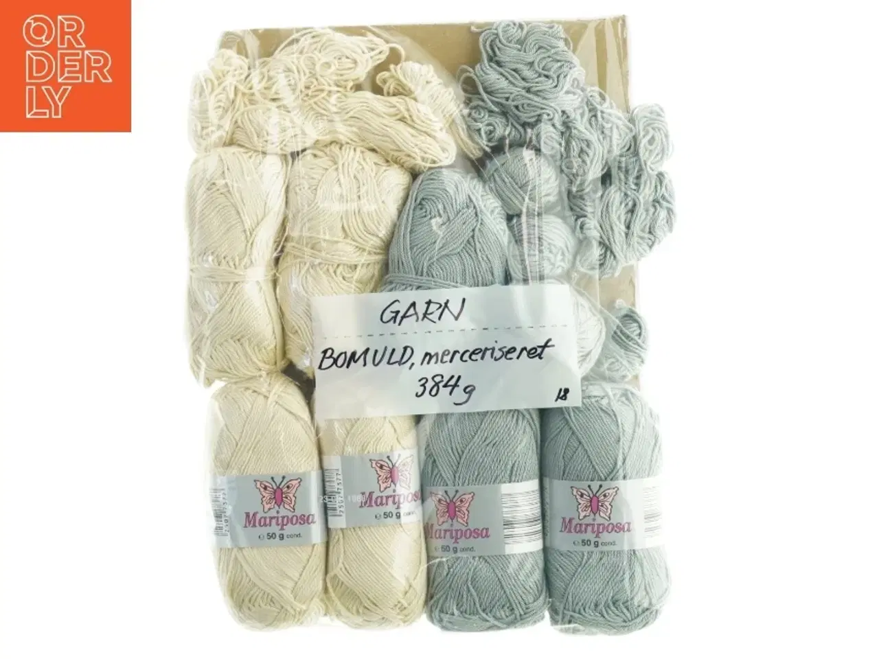 Billede 1 - Merceriseret bomuldsgarn (384 gram)