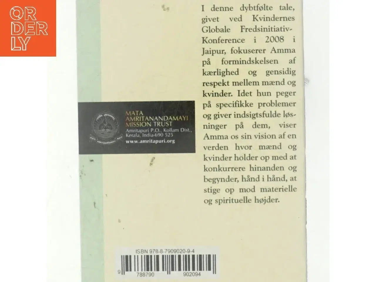 Billede 3 - Kvinders uendelige potentiale : en tale holdt af Sri Mata Amritanandamayi Devi : holdt ved 2008-topmødet for Kvindernes Globale Fredsinitiativ: &