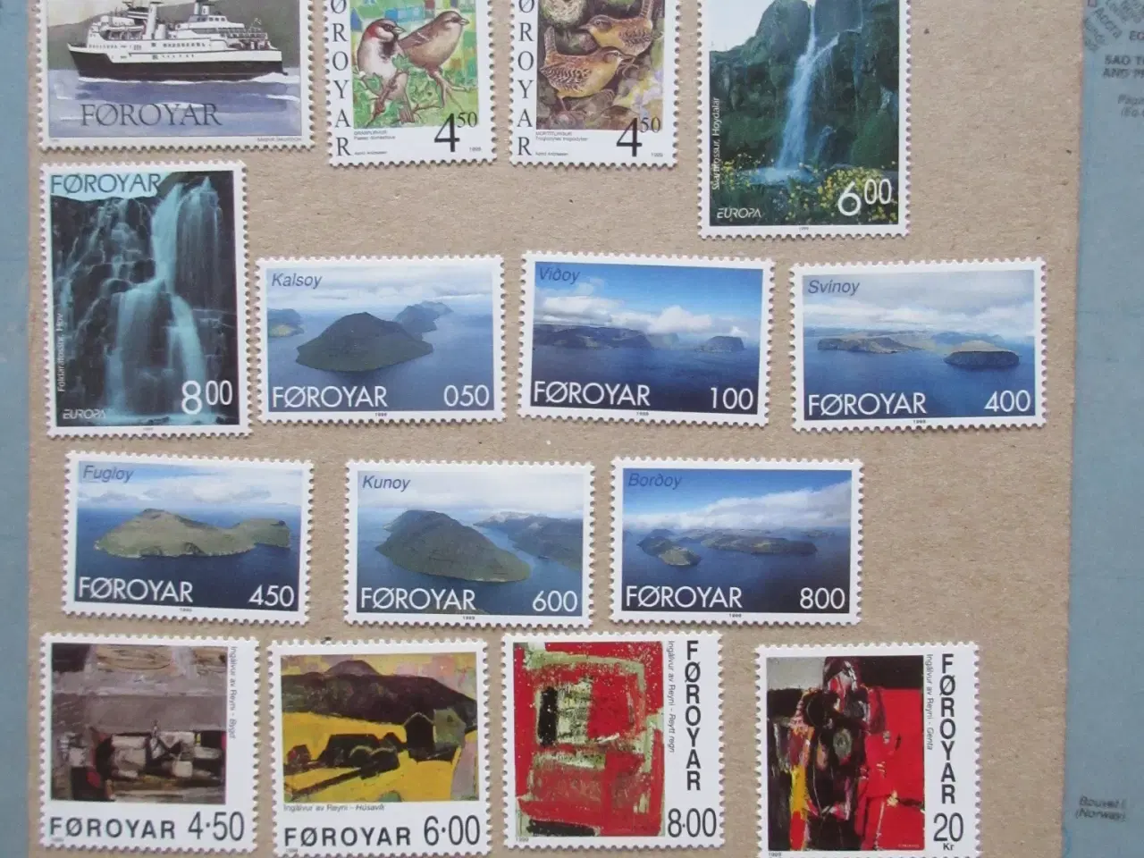 Billede 2 - Færøerne årgang 1994-2000 afa nr 248-378 postfrisk