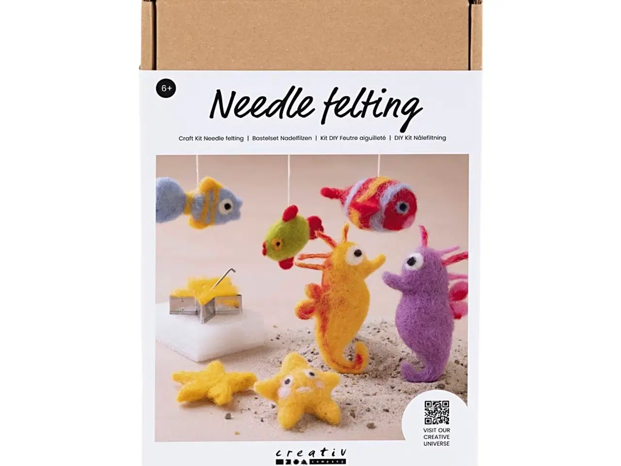 Billede 1 - DIY Kit Nålefiltning, Dyr i vandet, 1 pk.