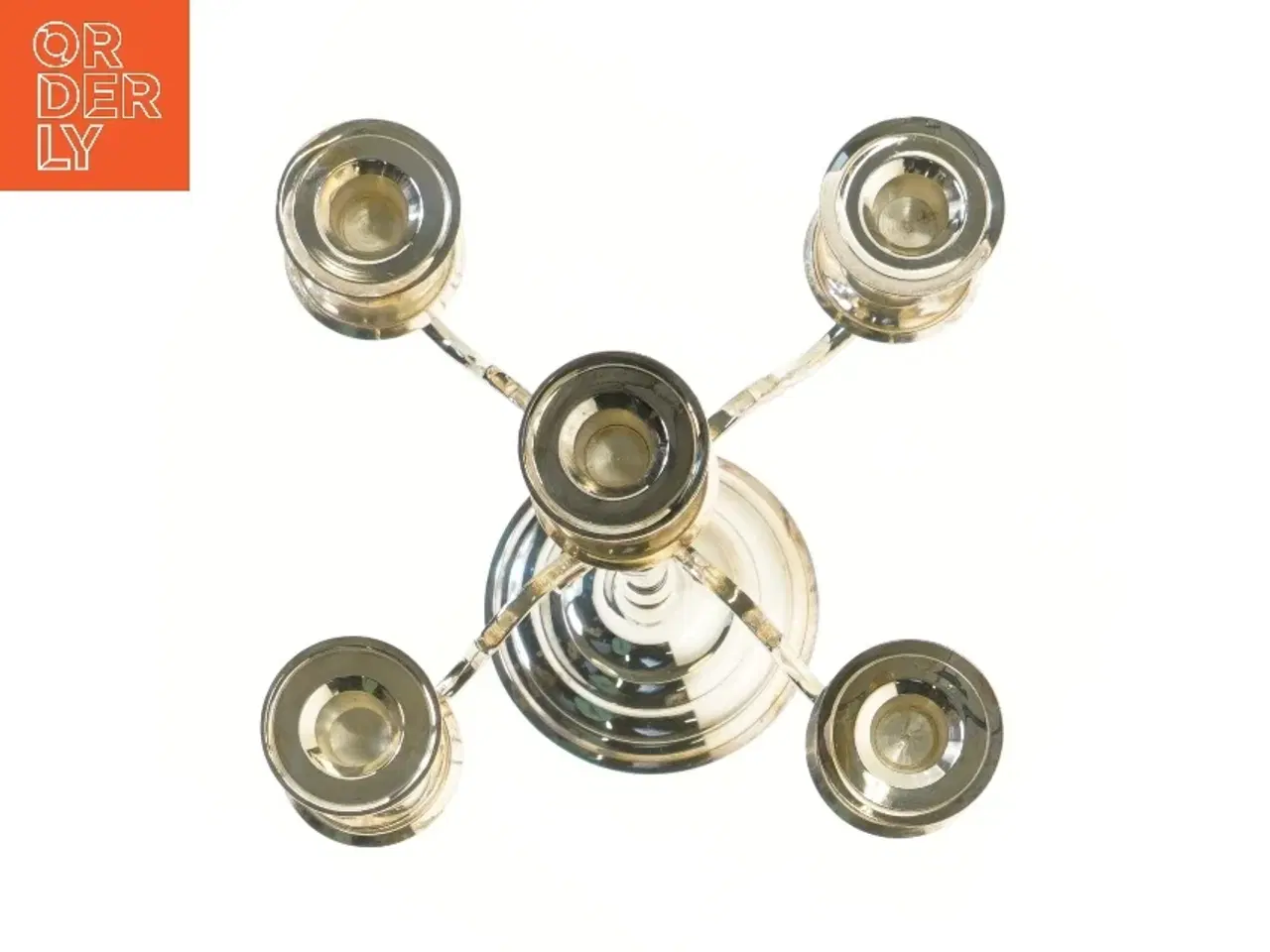 Billede 2 - Femarmet lysestage (str. 30 cm)