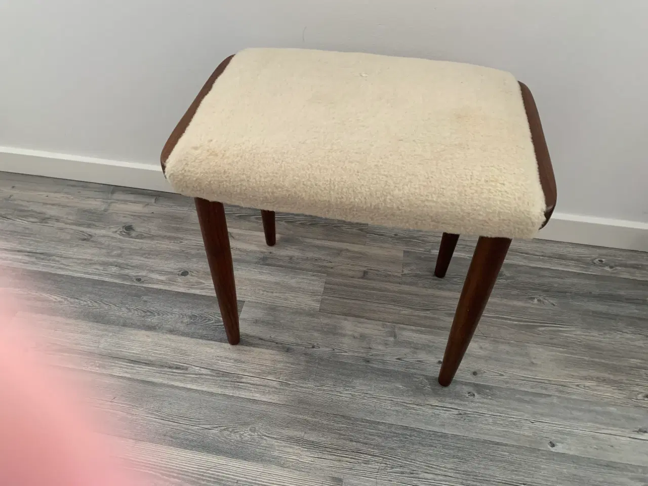 Billede 1 - Teaktræs skammel fra 1960’erne