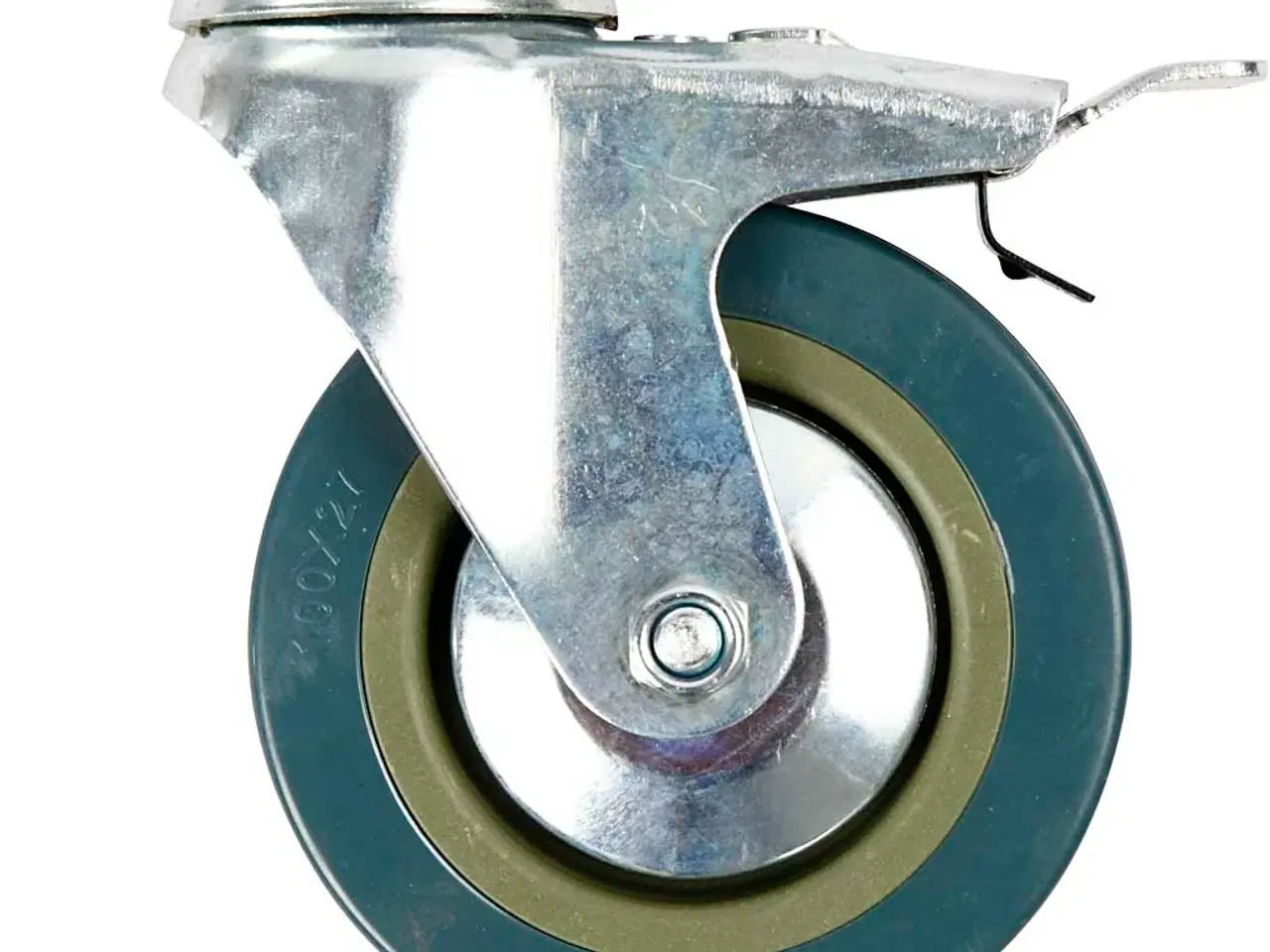 Billede 1 - Inventarhjul med Lås - 4 stk. 130 mm H, 100 mm D