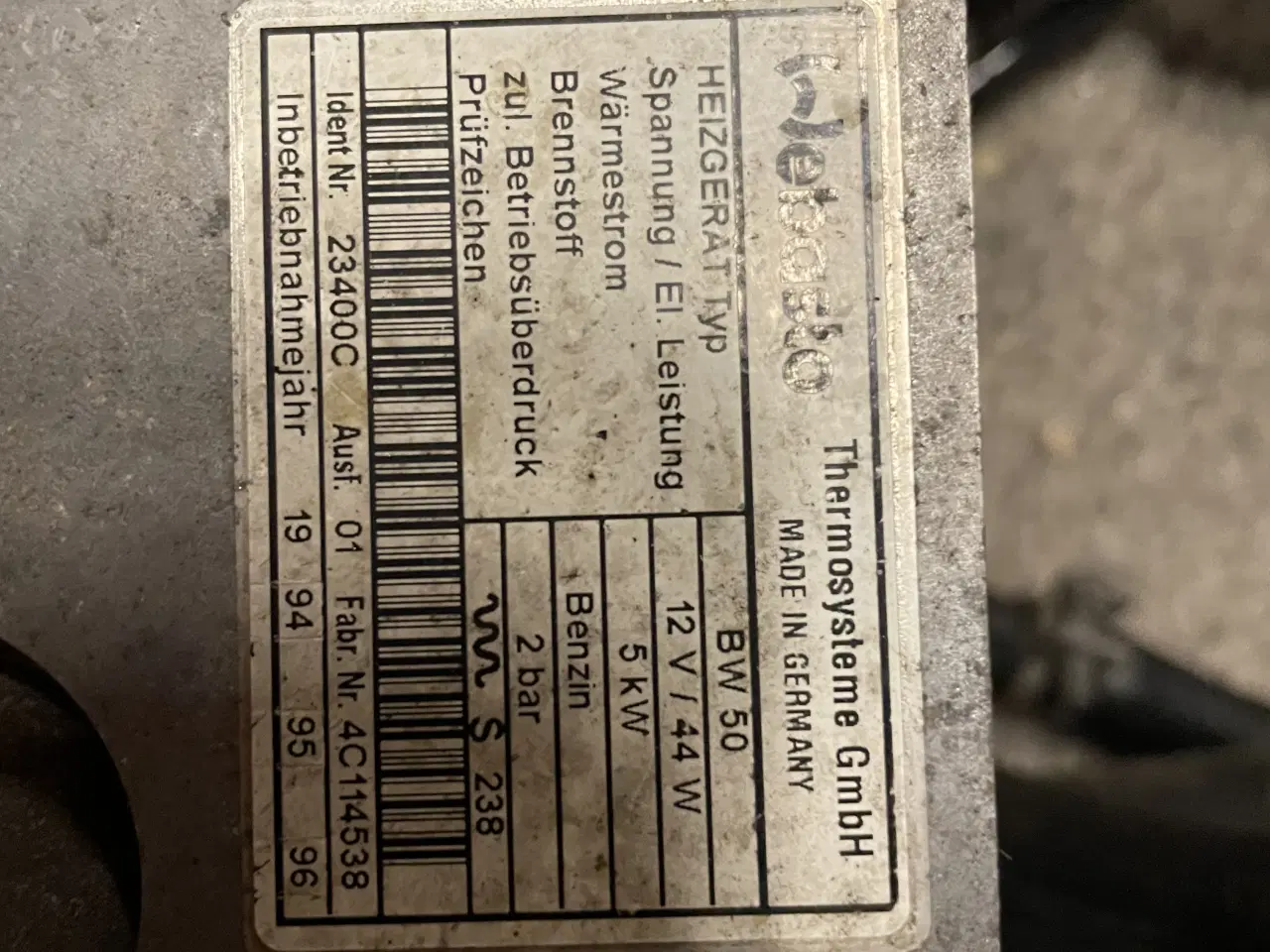 Billede 3 - Webasto Benzinfyr