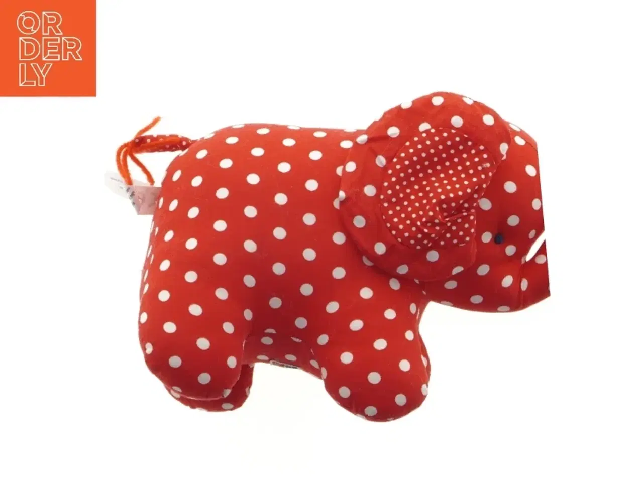 Billede 6 - Rødt plysdyr hund (str. 26 x 20 cm)