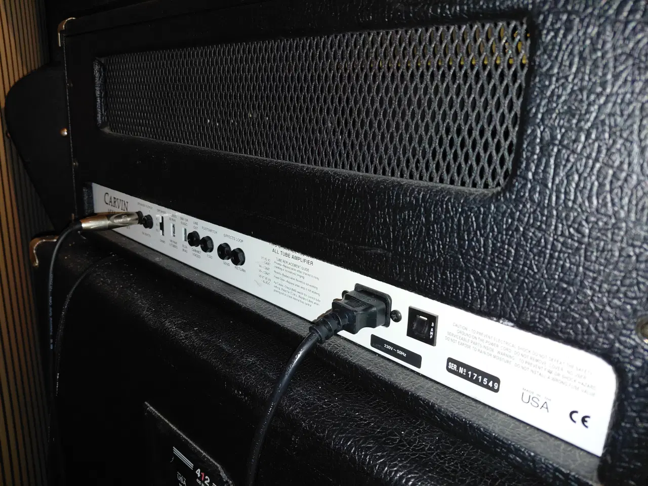 Billede 5 - Guitar rørforstærker. Carvin MTS 3200 + 4X12 bund