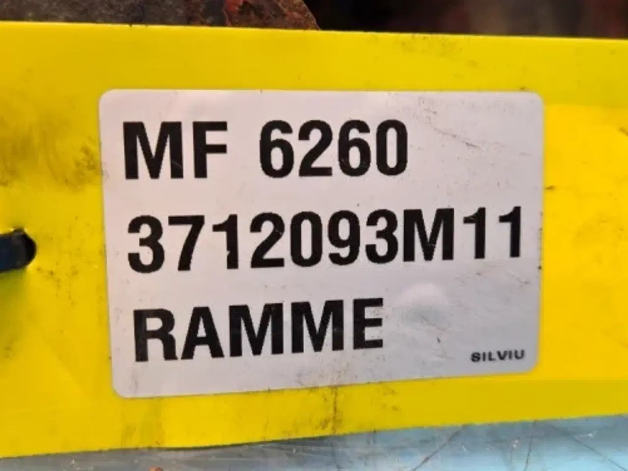 Billede 2 - Massey Ferguson 6260 Ramme 3712093M11