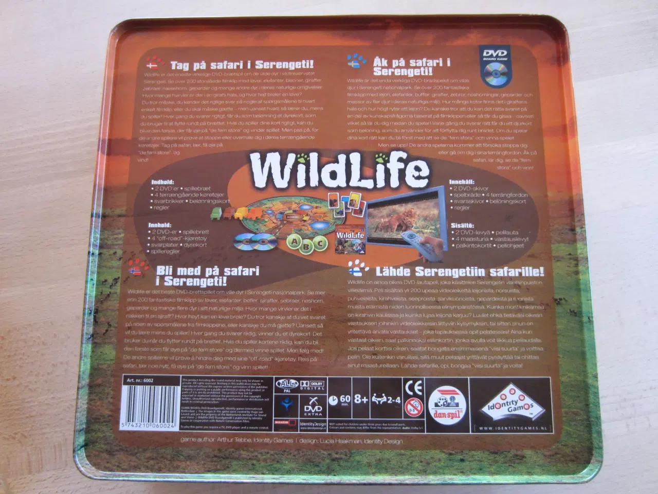 Billede 2 - Brætspil Wildlife med dvd om vilde dyr