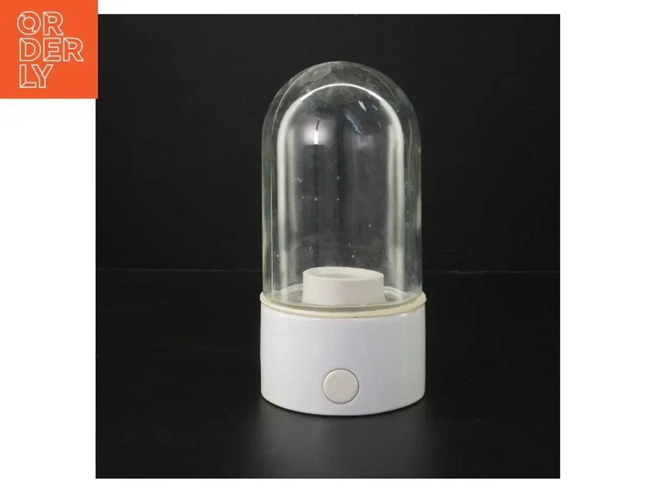 Billede 2 - Udendørs lampe med glaskuppel (str. H. 20 cm. ø. 10 cm)