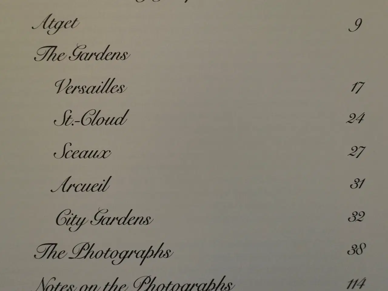 Billede 2 - atget's gardens - a selection of eugene atget's ga